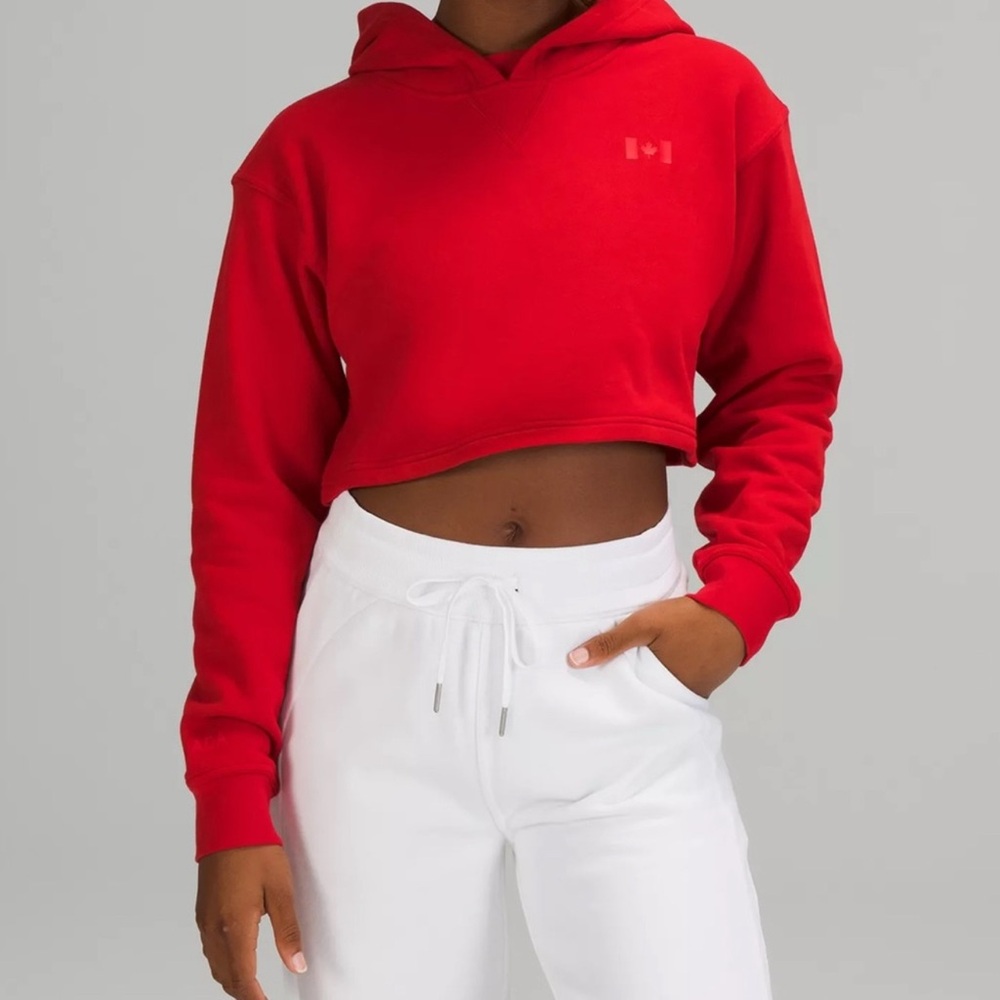 COPY - Lululemon Cropped Team Canada Hoodie RARE - Limited Edition